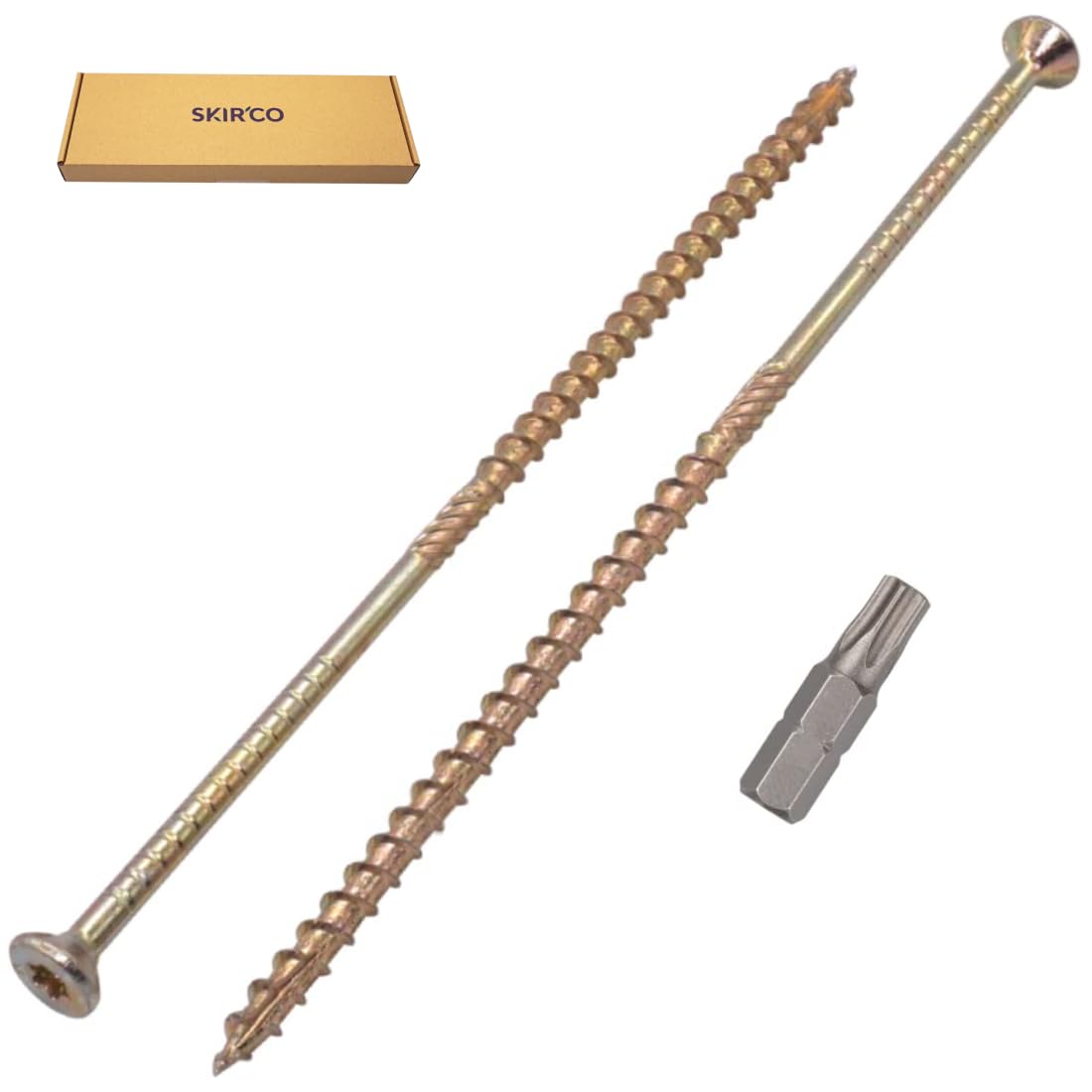 200 Viti Per Legno Zincate 5.0x25mm - Testa Torx Svasata, Completamente Filettate, Per Truciolare - Foto 10