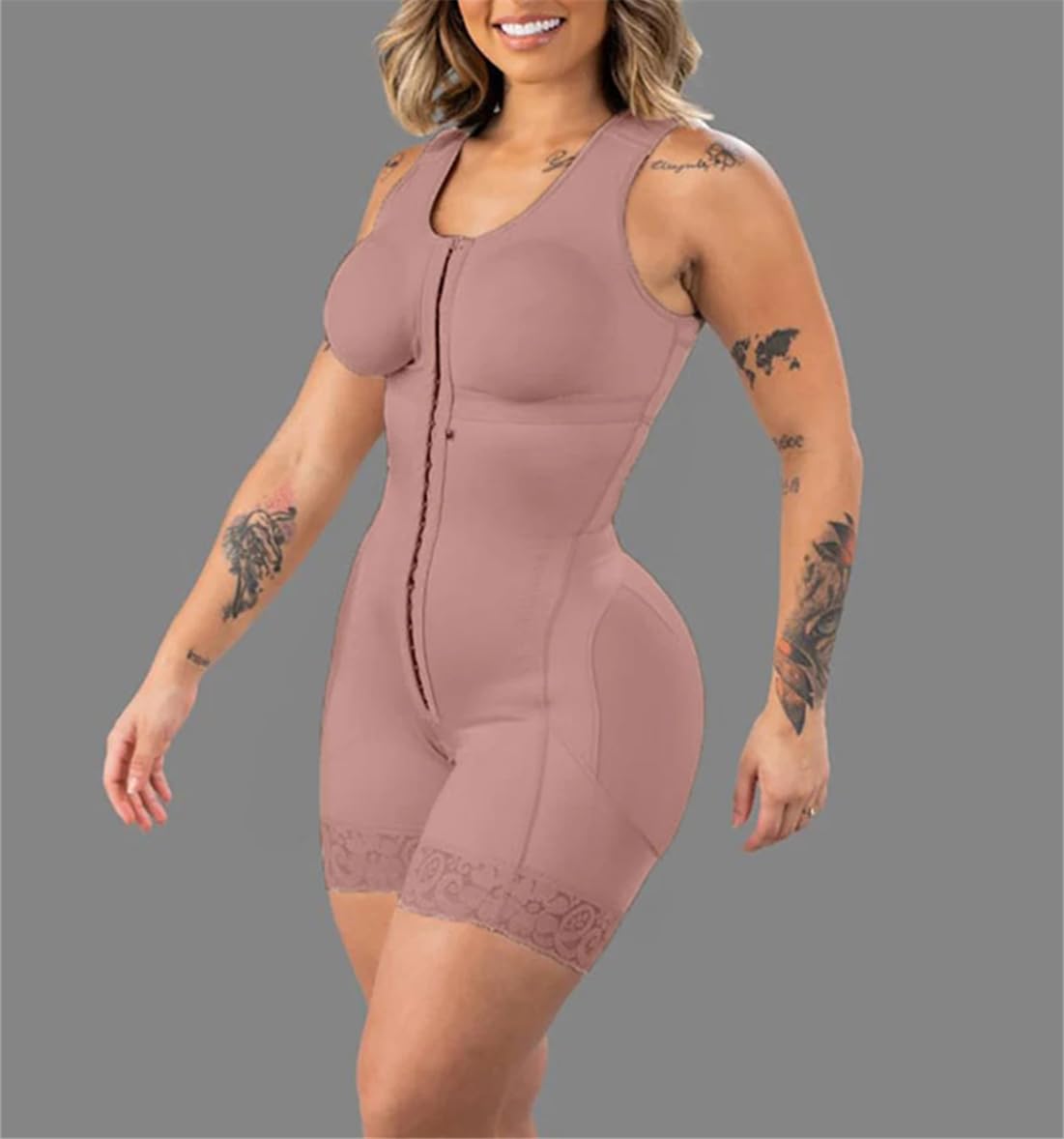 Modellante per Tutto Il Corpo con Controllo della Pancia da Donna - Body Modellante per Sollevare i Glutei Senza Cuciture per Tutte Le Occasioni, Nero M