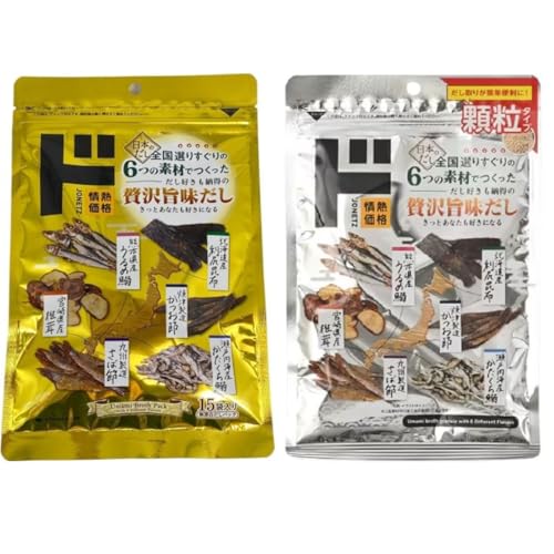 【まとめ買い】ドン・キホーテ 贅沢旨味だし5g×15袋と顆粒75gセット