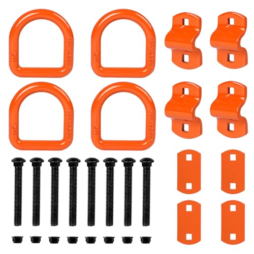 SUPAWAY Pack of 4 Heavy Duty Lashing Eyelets, Screw-On 12000 lbs Lashing Eyelets D Ring with Screws, Trailer Lashing Rings, Trailer Accessories for Trailers, Cars, Trucks, Boats, Cars, Cargo Tie Downs - Image 8