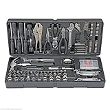 130 pc Tool Set & Case Auto Home Repair Kit SAE Metric