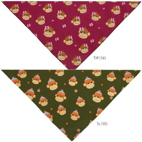 Aria DT3548 15 Monkey Business Bandana for Dogs