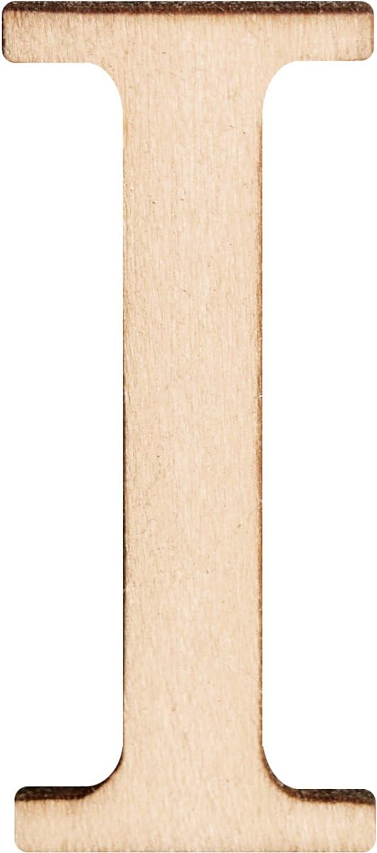 Walnut Hollow Wood Letters and Numbers, 1.5Inch, I, 2 Per