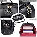 Baosha HB-26 3-Ways Herren Rucksäcke Handgepäck Schultertasche Convertible PU Leder Reisetasche Wanderrucksäcke Sporttasche Travel Duffel Bag Weekender Tasche (Schwarz)