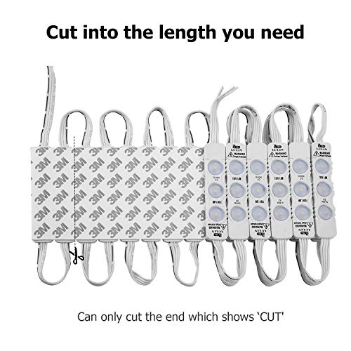 Lulin Upgraded 100Pcs Led Module Strip Lights White thumb #2