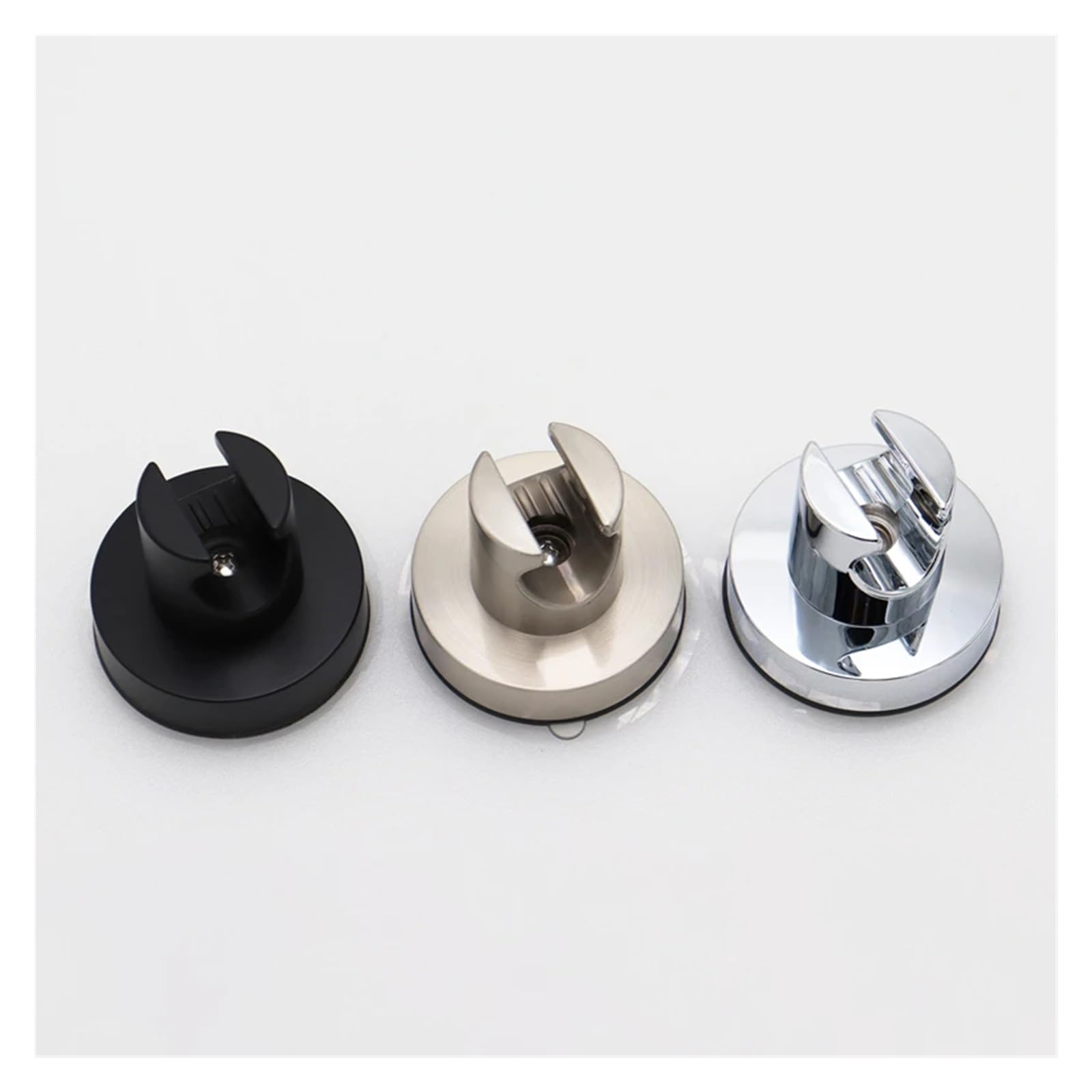 Duschkopfhalterung Handbrausenhalter Wandhalterung Handbrausenbrausenhalter Halterung Badezimmer Chrom/Gebürstet/Schwarz Dusche Ersatz(Chrome)