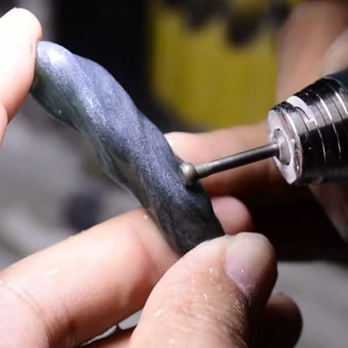 Miniatura 4 de Luo ke 10 piezas de fresas redondas de diamante de forma plana  Brocas de diamante de 18 pulgadas para herramientas rotativas incluye Dremel