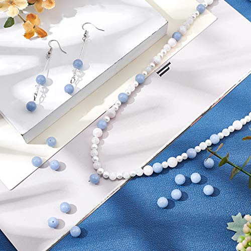 arricraft 1 Strand 46-50Pcs Natural Angelite Beads - Image 4