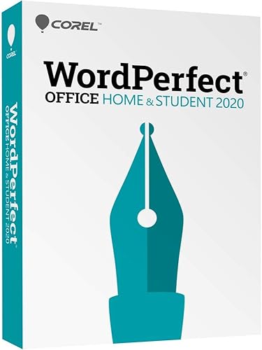Corel WordPerfect Office 2020 Home & Student Word Processor, Spreadsheets, Presentations Newsletters, Labels, Envelopes, Reports, eBooks PC Disc
