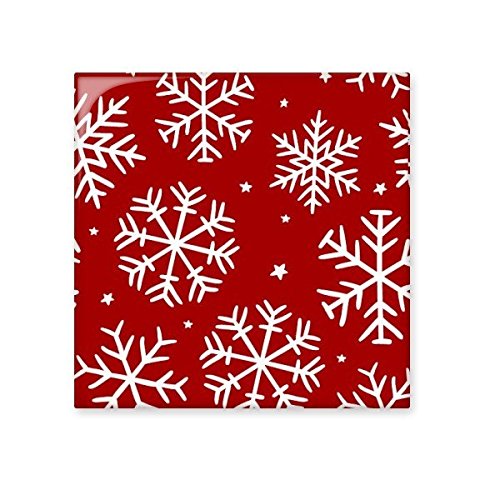 Carreaux céramique Noël flocon de neige rouge faïence décorative cuisine M