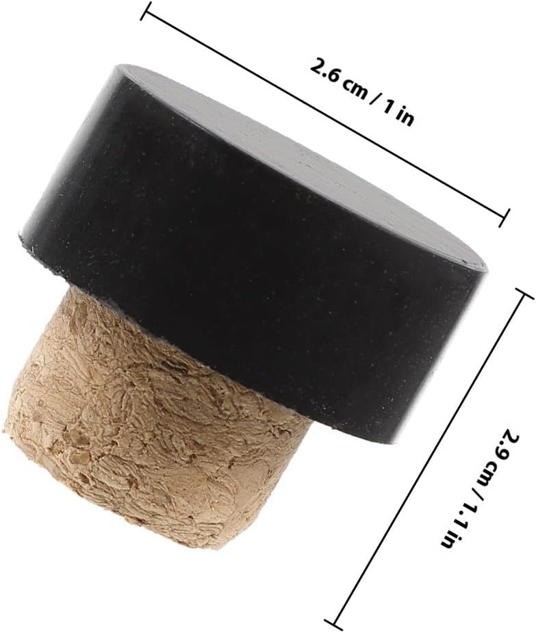 25pcs T-shaped Wine Bottle Stoppers Bulk Set Synthetic Oak Corks for Wine Glass Bottles for Home and Bar Use