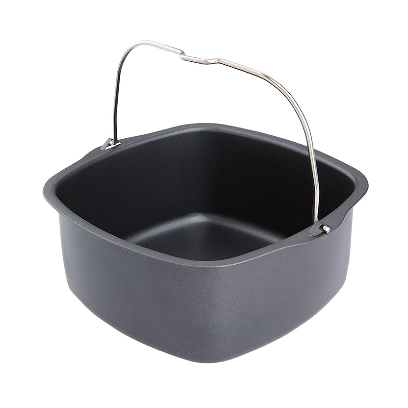 Plaque friteuse à air anti-adhésive en métal pour des cuissons croustillantes sans frotter