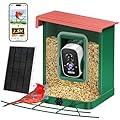 Metal Smart Bird Feeder with Camera – Solar Powered, AI Bird Identification & 2.5K HD Auto Capture Videos, Arrival Notifications, 2.1L Capacity & 100% Durable Design