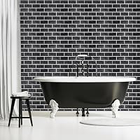 Decoroom Fliesenaufkleber Schwarz 24pcs/15x30cm Brick Fliesenfolie – Ansicht 5