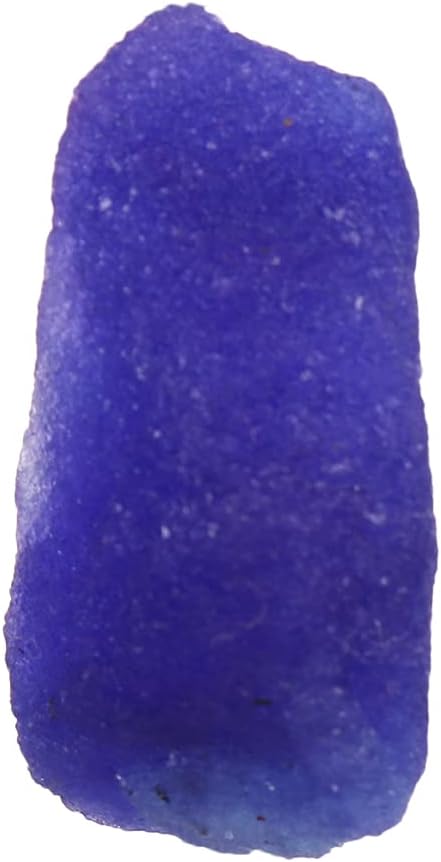 REAL-GEMS Blue Sapphire Rough Crystal 13.05 Carat Loose Gemstones for Jewelry Making Blue Crystal Decorations for Home