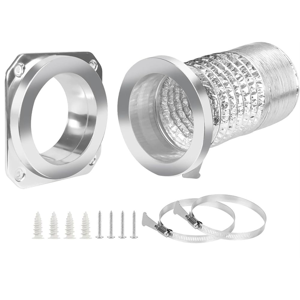 Saipart Quick Connect Magnetic Dryer Vent Coupling Connector Kit-DV180 Airtight Seal Includes 2 Clamps
