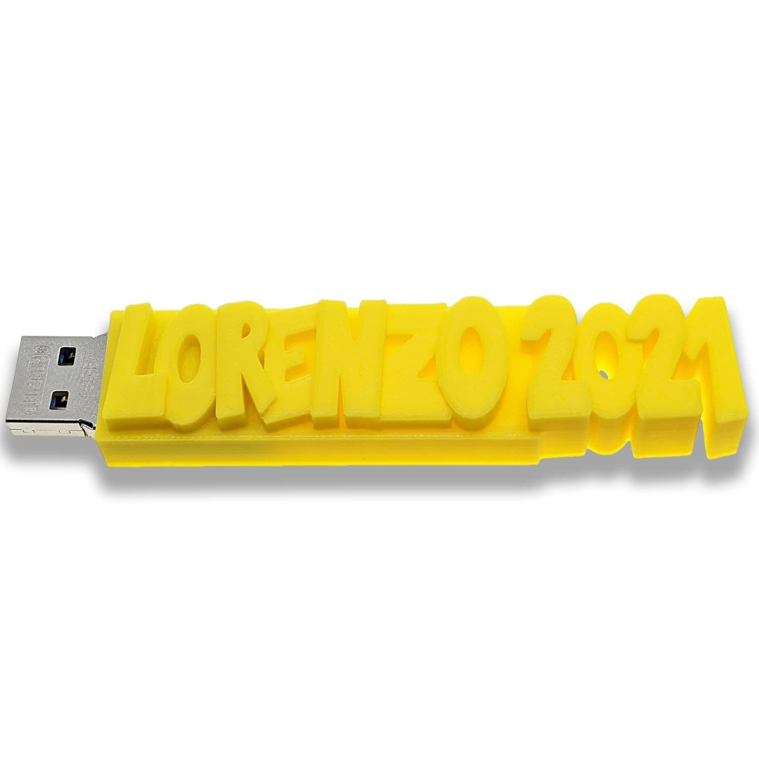 Customized USB Stick with Personalized Name, Date or Message in Your Choice of 15 Vibrant Colors. Choose 8, 16, 32GB Thumb Drive. Fun Gift for Birthday, Wedding