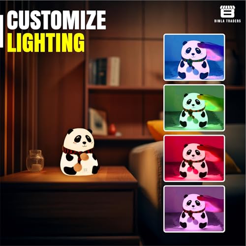Image of CRAE Panda Night Lamp for Bedroom, Cute Lamp, Panda Light, Room Decor, Valentine Gift for Girlfriend (Close Eye)