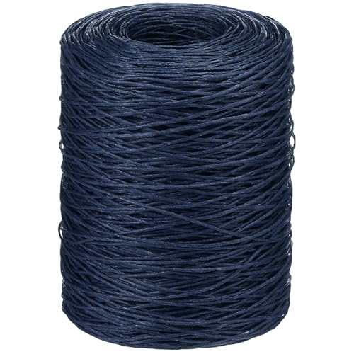 Syhood 673 Feet Floral Vine Bind Wire Rustic Craft Wire, Dark Blue