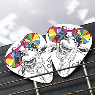 Ensemble de 12 médiators de guitare girafe drôle mignon pour guitare acoustique, guitare électrique, contrebasse… - Les Beatles, Paul McCartney, John Lennon, RIngo Starr, George Harrison Ensemble de 12 médiators de guitare girafe drôle mignon pour guitare acoustique, guitare électrique, contrebasse… – Image 7