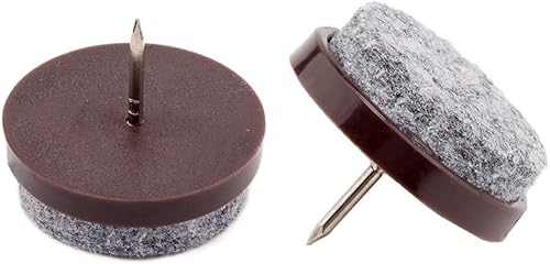 Miniatura 3 de 50 almohadillas redondas de fieltro resistentes para muebles, protectores de suelo de madera dura para silla, mesa, escritorio, escritorio, armario,