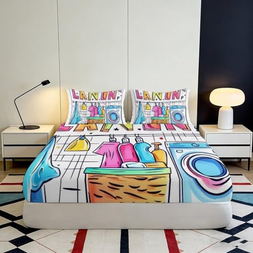 Drap housse microfibre original imprimé 3D, une idée cadeau chambre parfaite - 4