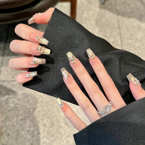 Yacey Handmade Press On Nails – Medium Coffin False Nails for Women - image 2