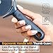 Deiss Lux Heavy Duty Pizza Cutter With Wheel Slicer- Stainless Steel Sharp Smooth Pizza Cutter Wheel With Easy Grip Non-Slip Handle, Dishwasher Safe (BLACK)