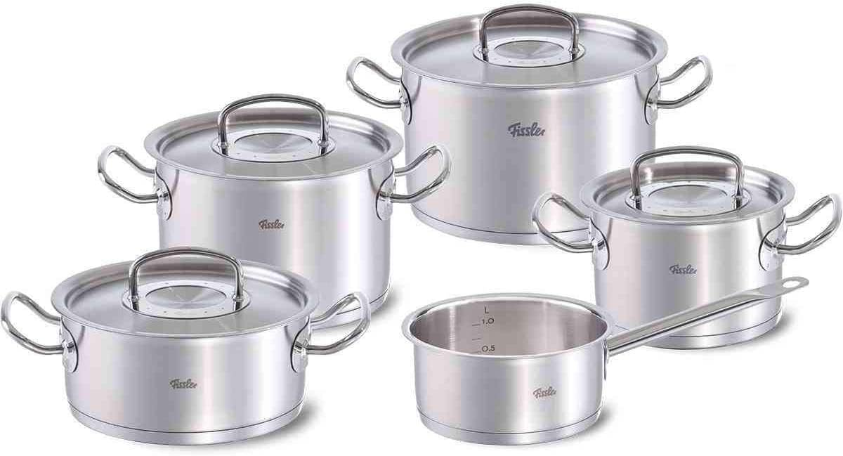 FisslerOriginal-Profi Collection 2019 Stainless Steel Set, 9 Piece with Sauce Pan
