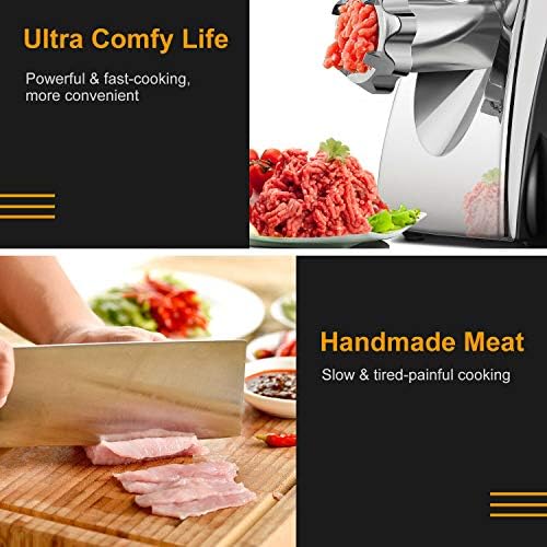 Nestling® Electric Meat Mincer Grinder and Sausage Maker,Powerful 2800 Watt Copper Motor