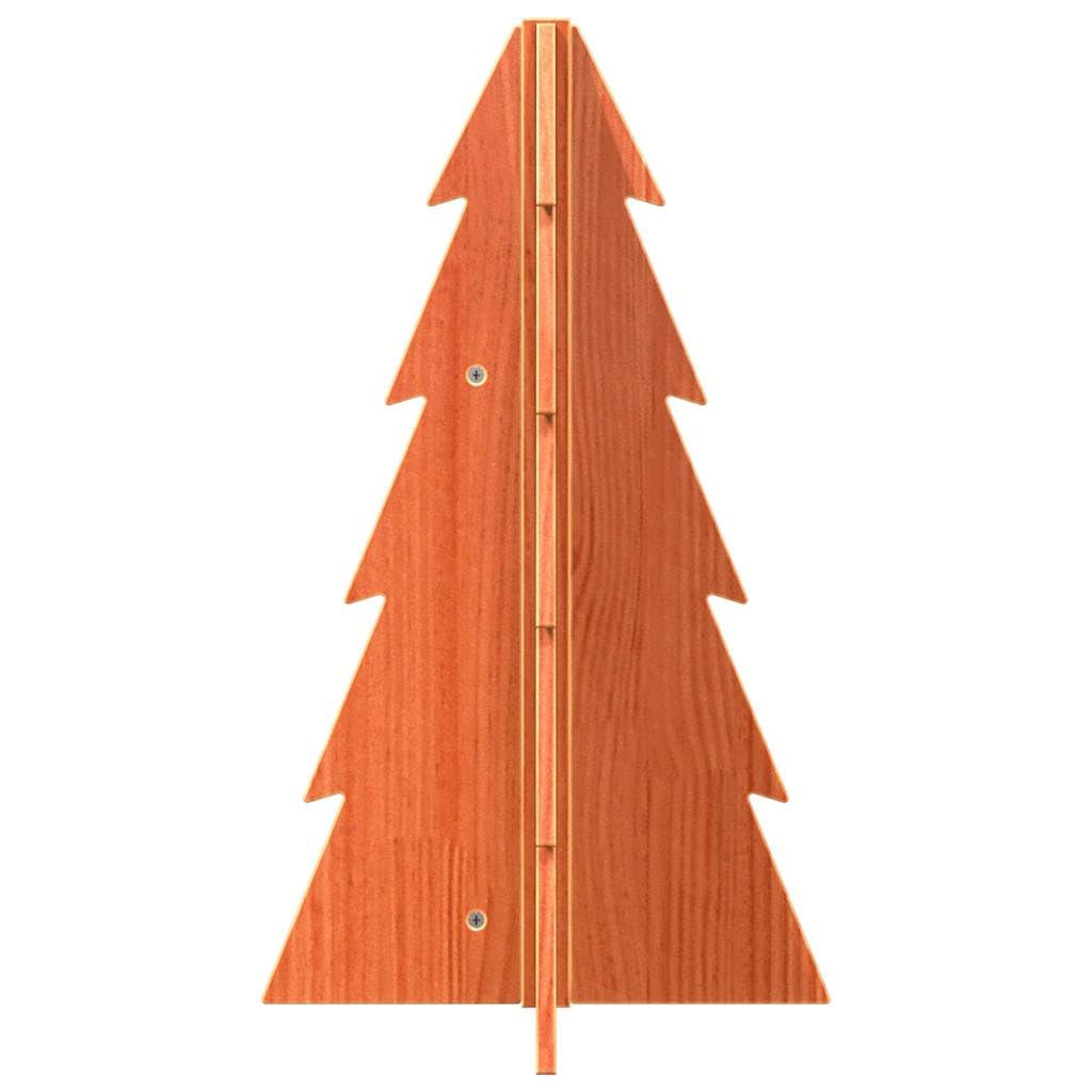 Árbol de Navidad de madera maciza de pino de 69,5 cm
