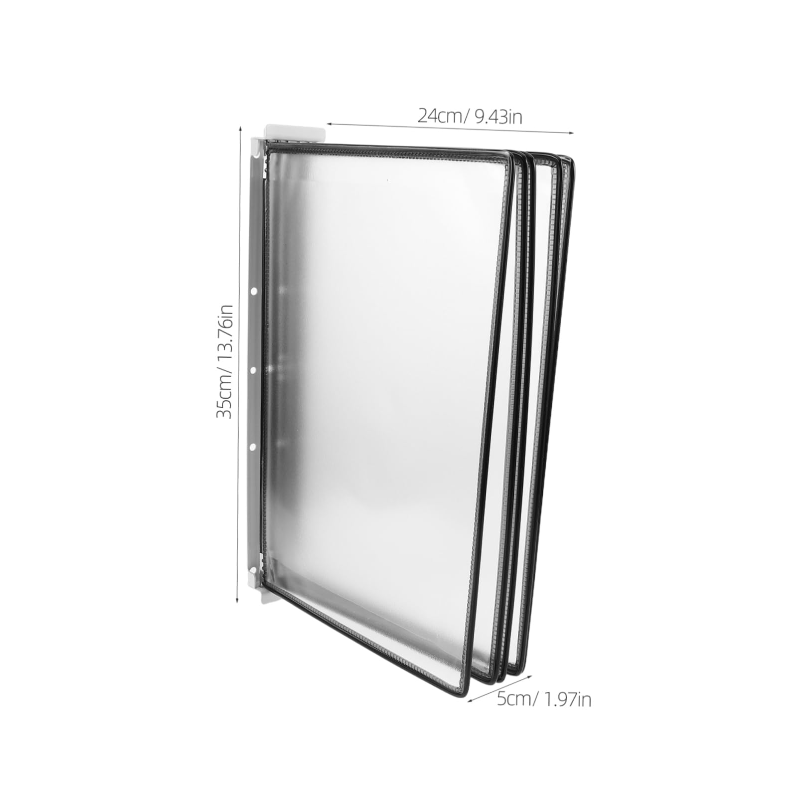 Cabilock Wall Hanging File Organizer Sturdy Page Flip Display for Documents Wall Mount File Folder for Practical Storage Office Home High Capacity Reference Organizer