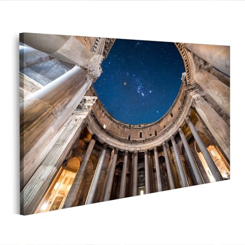 islandburner Quadro su tela Pantheon a Roma di notte con