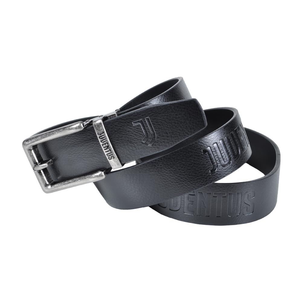 Juventus 100% SKÓRY SKÓRY SPORTOWY PASEK W 100% BOX, Czarny, S-M
