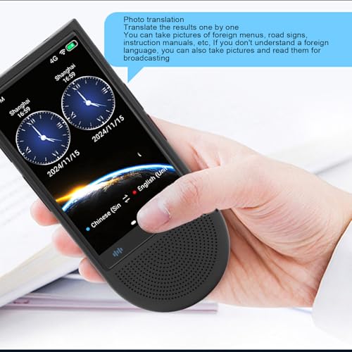 Traductor de voz portátil para superar barreras de idioma con micrófono dual 2