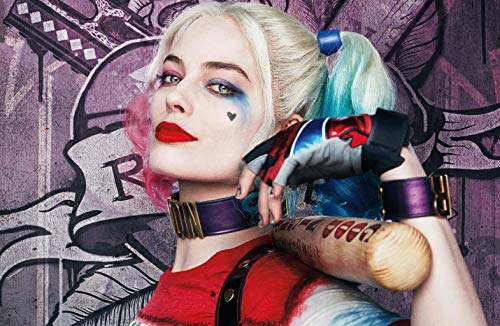 Powerwolf2008 Refrigerator Sexy Bat man Disney Harley quinn Cartoon Girl in Lingerie Photo Model Magnet Posing Bikini Magnet Fridge Toolbox Assuming Parody Cute Bike Motorcycle Car