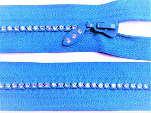 landfreude Strass Reißverschluss Farbe Royalblau 20cm Cover