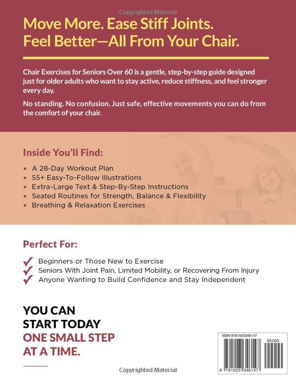 Move Better Feel Better Chair Exercises for Seniors Over 60: Your 28-Day Plan to Improve Balance and Stay Active in Just 10 Minutes a Day with 57 Illustrated Exercises (Workout Books) - Image 2