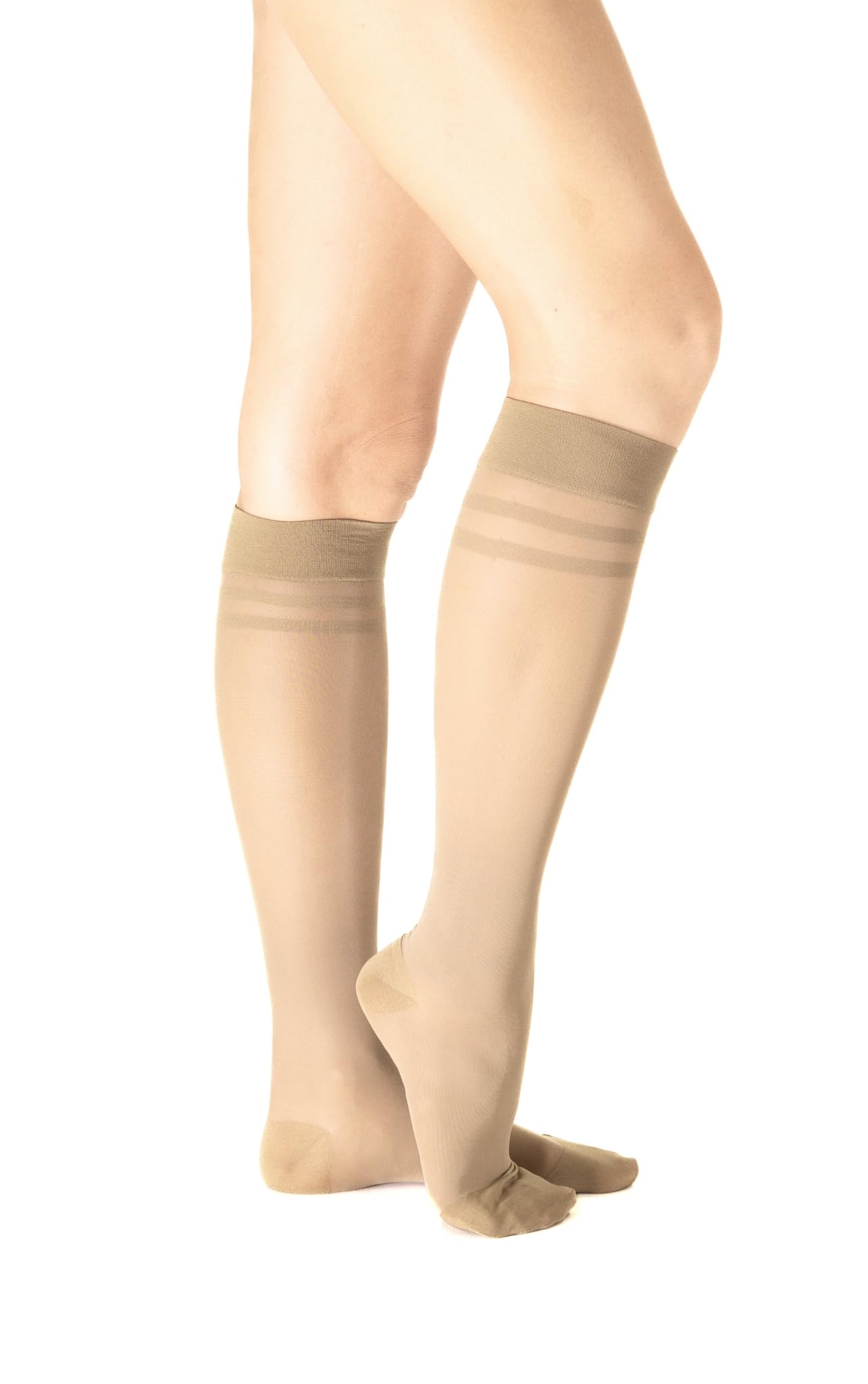 SEGRETA 00042 – Gambaletto con Compressione Graduata Donna 12-16 mmHg, Snellente Anticellulite, con Acido Ialuronico