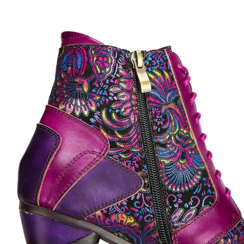 Metcandy Superladystar'S Retro Handmade Leather Ankle Boots thumb #6