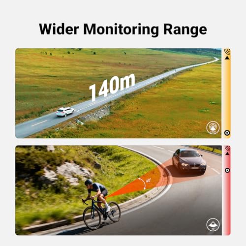 Image of COOSPO TR70 Bike Radar Tail Light, Alerts for Vehicle in 140M, Auto Brake Highlight, 7 Lighting Modes, 40H Long Battery Life, Support APP /Garmin Cycling Computers Display for Road & MTB Cycling Safety