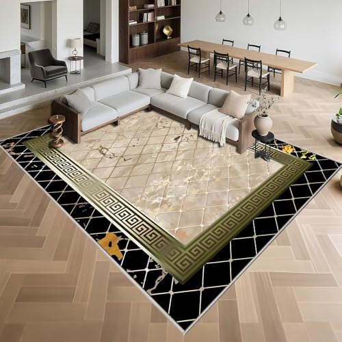 Kunsen Weich Wohnzimmer Teppich 80x160cm,Retro-Stil,Pflegeleicht...