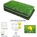 Whitefang Golf Mat Tri-Turf Fairway Rough and Driving, Golf Hitting Mat Grass with Tees and Balls for Indoor Outdoor (Green)
