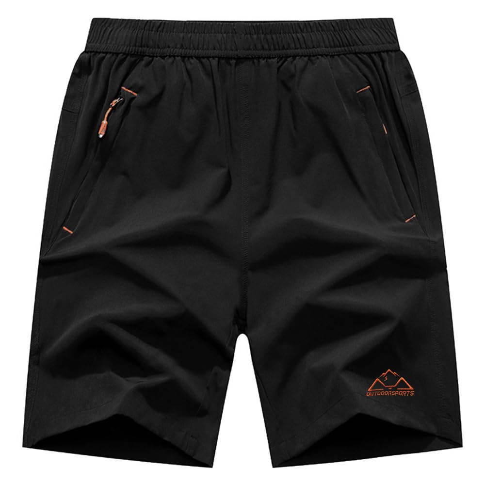 Gopune メンズ アウトドアパンツ 吸汗速乾ズボン スポーツ ランニング ズボン ファスナーポケット付き - 1