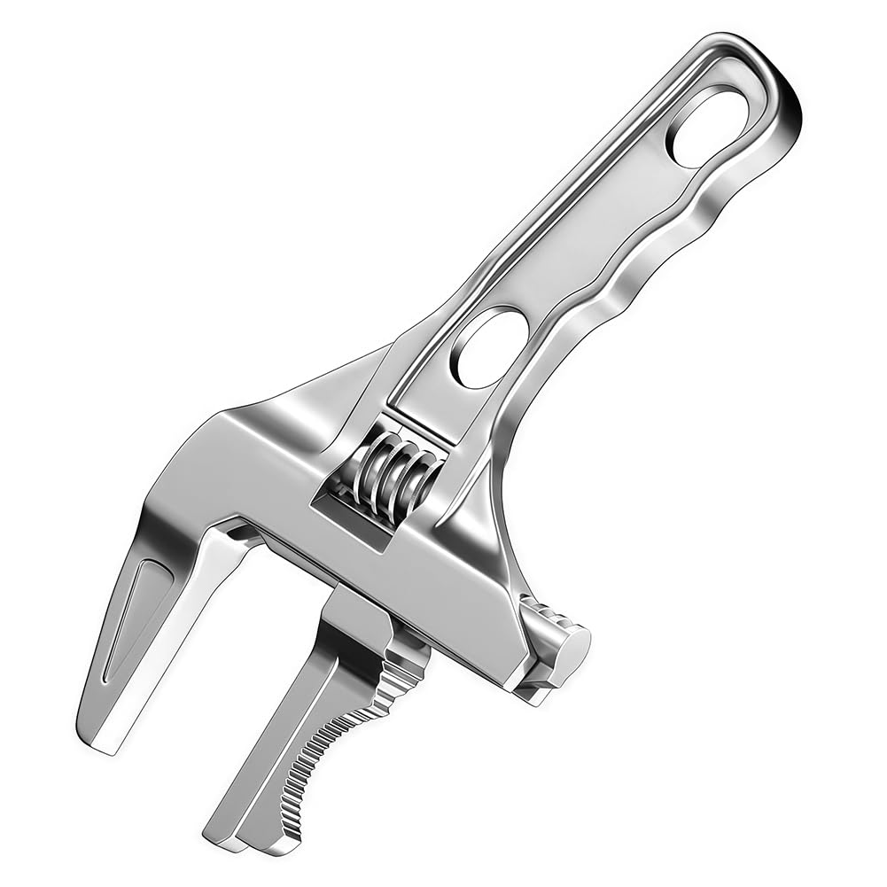Adjustable Short Wrenches Large Opening Bathroom Sink Pipe Wrench 6-68mm Silver