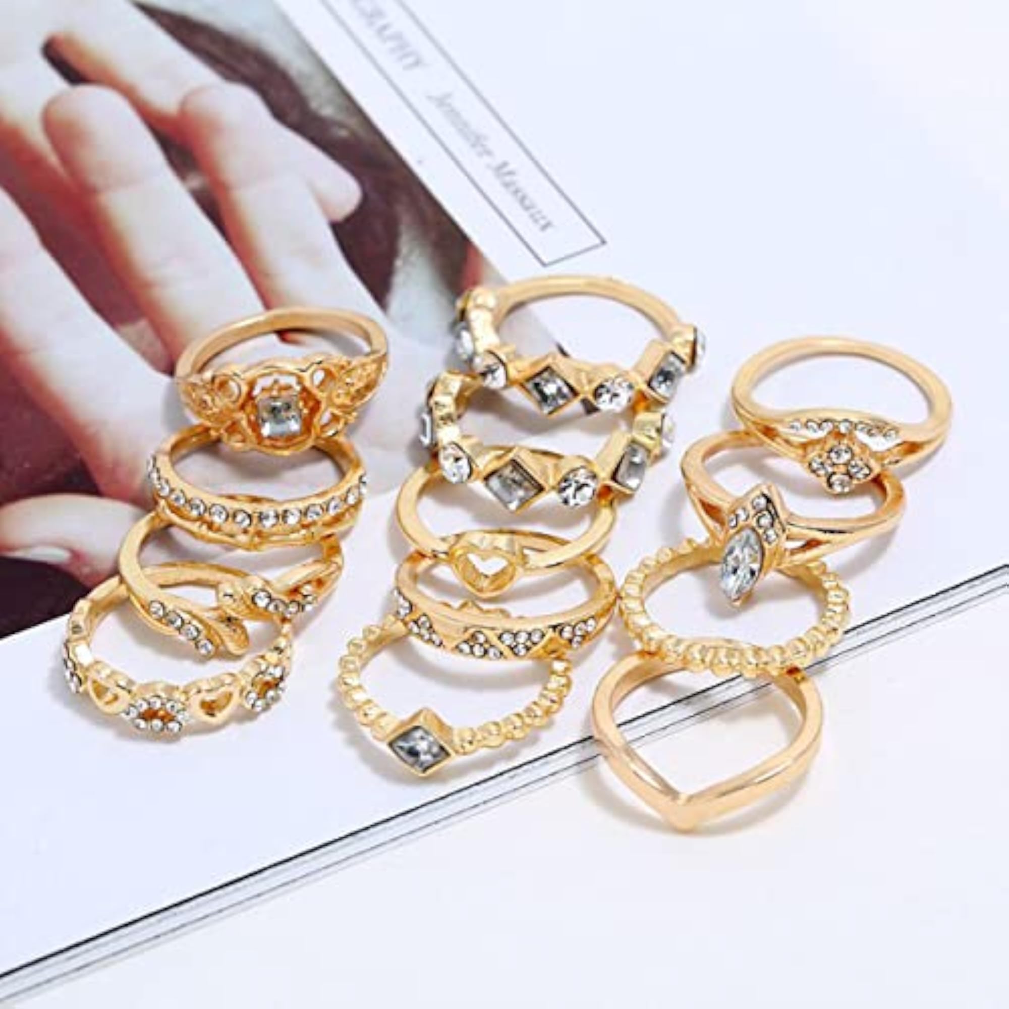Contemporary Stackable Rings Set - Jewellery