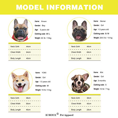 Ichoue Dog Raincoats, Packable Rain Coats, Lightweight Rain Jacket With Reflective Straps, Adjustable Poncho For Medium Dog French English Bulldog Pug Terrier (Yellow, Medium) #TOP1