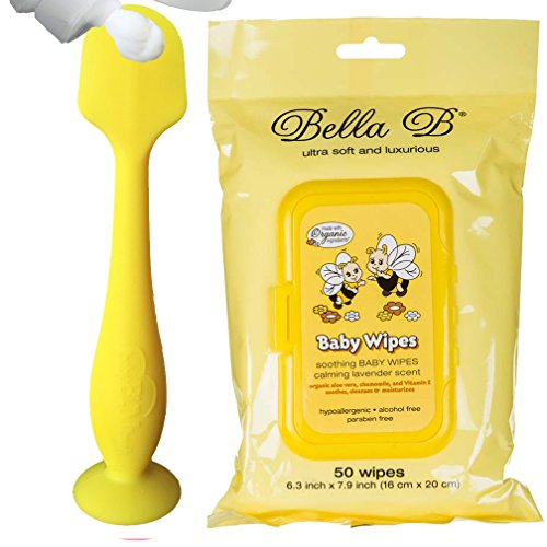 Buy BELLA B Babybum Diaper Cream Brush & BELLA B Baby Wipes Yellow
