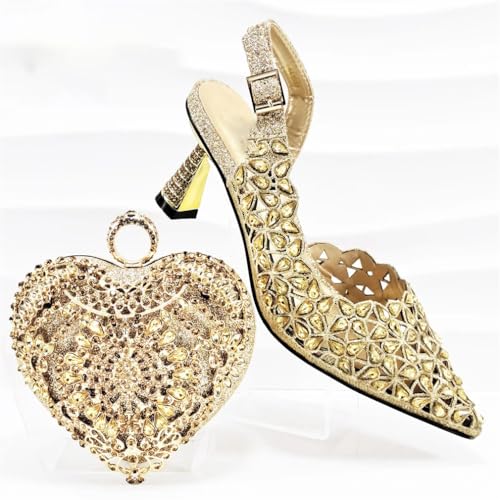 Mini sac à chaussures évitant les rayures sur les talons hauts strass