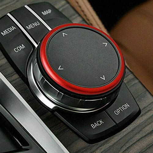 ELECTROPRIME Center Console Multimedia Idrive Control Knob Decor Ring